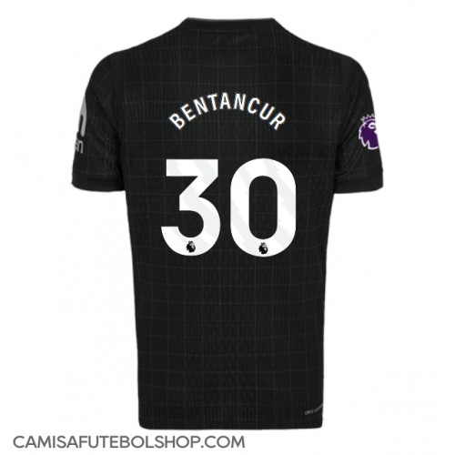Camisa de time de futebol Tottenham Hotspur Rodrigo Bentancur #30 Replicas 2º Equipamento 2025-26 Manga Curta